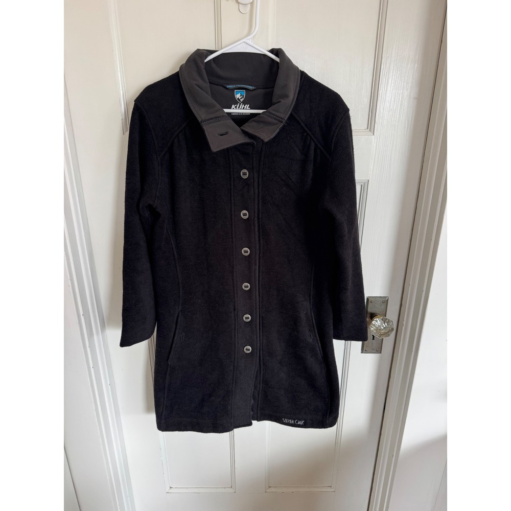 Kuhl black Savina Alfpaca fleece jacket size large